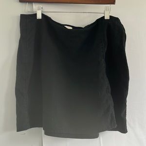 Black Linen Skirt